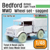 1/48 Scale resin model kitBritish Bedford MWD Truck Wheel set (for Airfix)