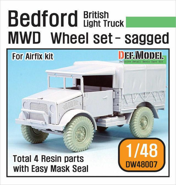 1/48 Scale resin model kitBritish Bedford MWD Truck Wheel set (for Airfix)