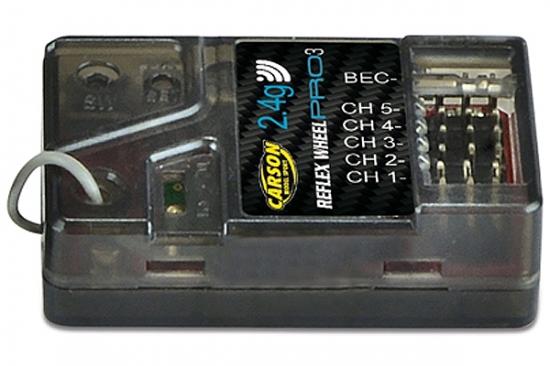 CARSON R/C Receiver Reflex Pro3 2.4ghz BEC
