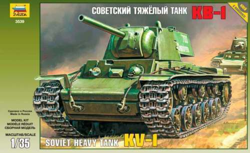 Zvezda 1/35 scale WW2 Russian KV-1 SOVIET HEAVY TANK