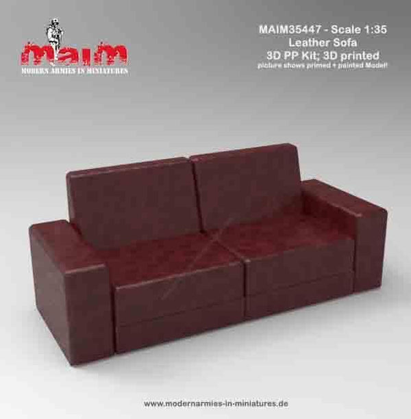 1/35 scale 3D printed model Leather Sofa