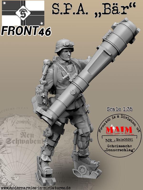 S.P.A. ~Bar~ 1/35 Scale resin model kit  (Schwerer Pionieranzug)