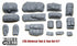 1/35 scale resin model kit Tents & Taprs #17 (16 Pieces)