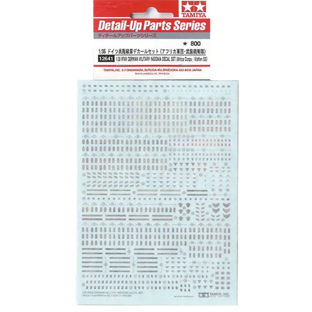 Tamiya 1/35 scale WWII German Insignia Decal Set II