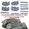 1/72 scale resin model 72SH16 Sandbag Fronts/logs For Sherman M4 (4 Pack) (Armourfast M4 Kits)