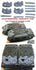 1/72 scale resin model 72SH16 Sandbag Fronts/logs For Sherman M4 (4 Pack) (Armourfast M4 Kits)