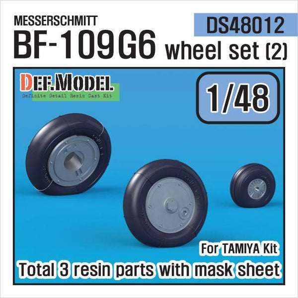 1/48 scale resin model kit Bf109G-6 Wheel set 2 (for Tamiyal, ETC 1/48)