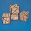 1/35 Scale Natural wood box (original dimensions: 50cm 50cm 60cm) pcs