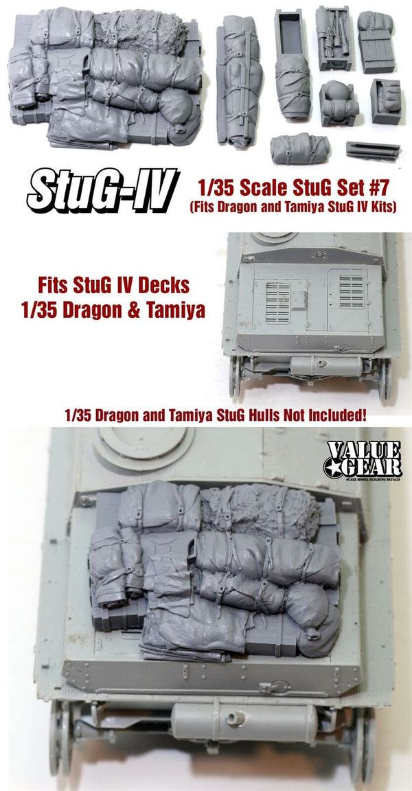 StuG Stowage Set #7. Fits All 1/35 Tamiya & Dragon StuG IV's.