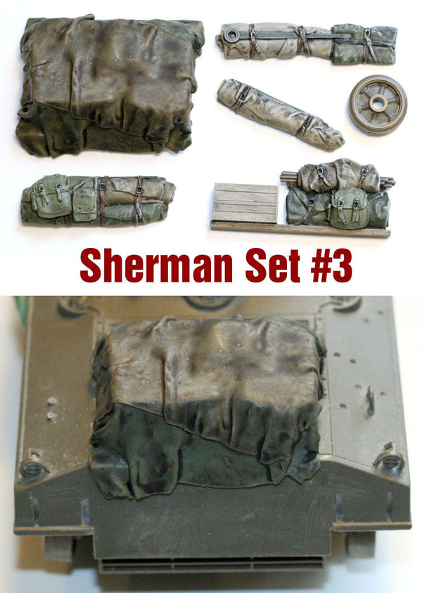 1/35 scale resin WW2 Sherman tank Engine Deck and Stowage Sets #3