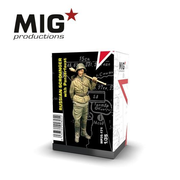 RUSSIAN SCROUNGER WITH PANZERFAUST 1/35 scale resin model kit