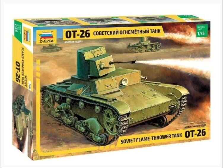 Zvezda 1/35 scale WW2 T-26 FLAMETHROWER TANK