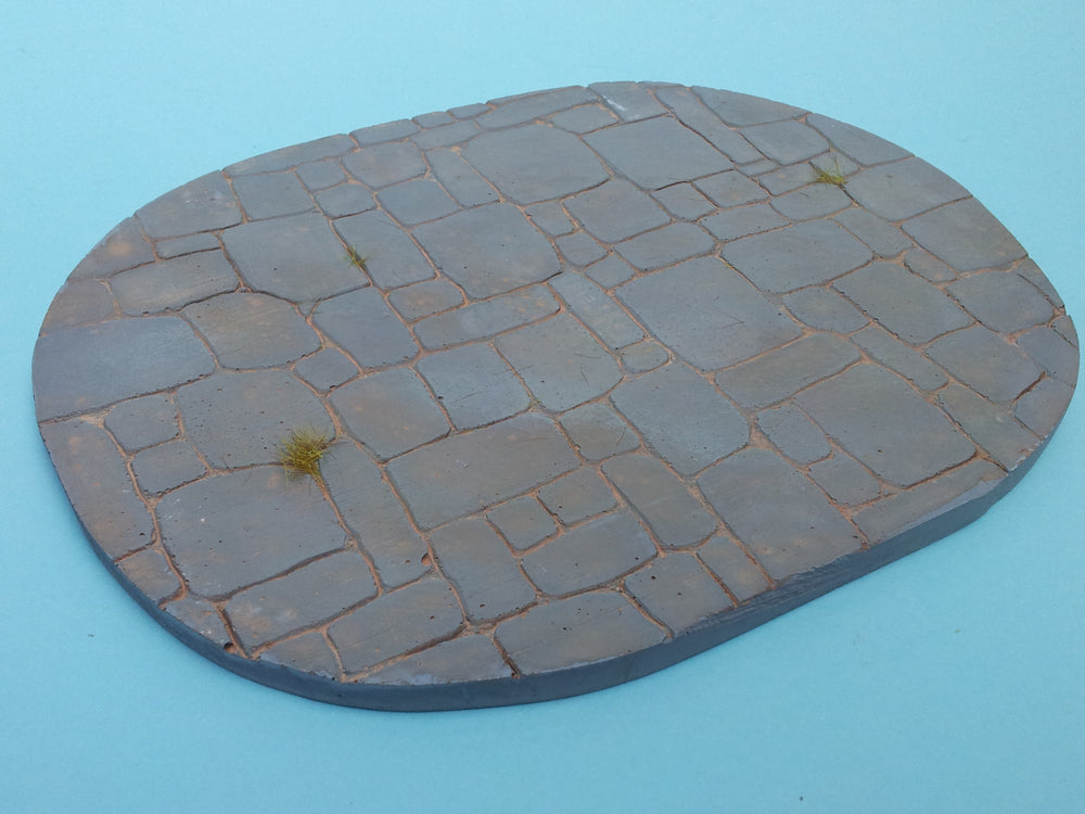 1/24 Scale display base #8 oval Flag stone base 220mm x 175mm