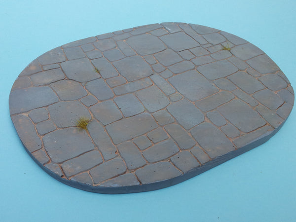 1/24 Scale display base #8 oval Flag stone base 220mm x 175mm