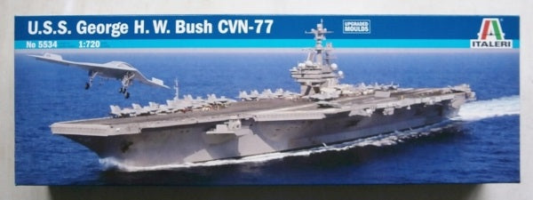 Italeri 1:720 U.S.S. George H.W. Bush CVN77 AIRCRAFT CARRIER SHIP