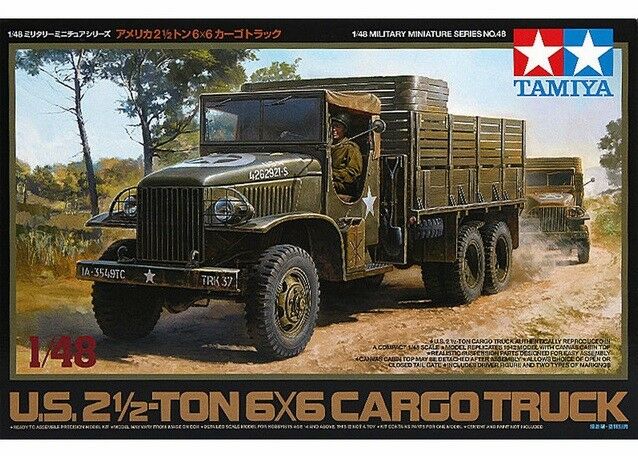 Tamiya 1/48 scale WW2 US American 2.25 Ton 6x6 Truck model kit