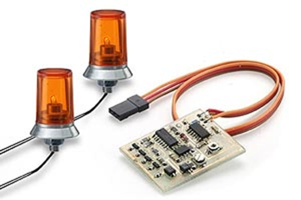 CARSON R/C 24 x 15mm Orange Flashing Light beacon with Electrics .(Model kit upgrade set)