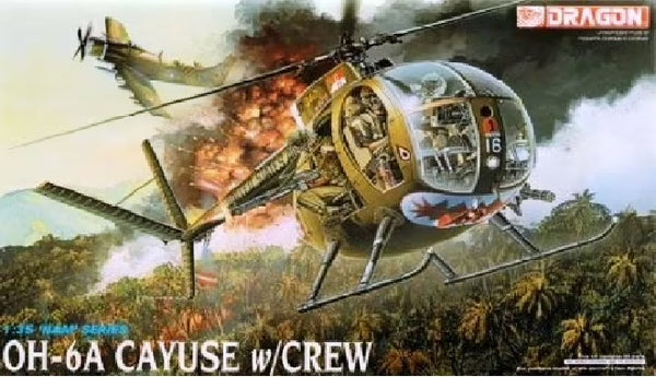 Dragon 1/35 Helicopter OH-6A CAYUSE With CREW