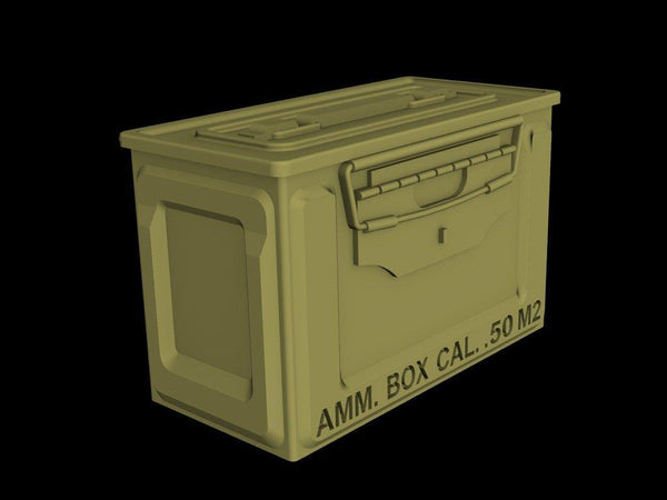 1/35 Scale resin upgrade kit US Ammo Boxes for 0.5 ammo (metal patern)