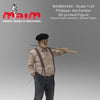 Fat Farmer with Shovel / 1/35 Scale 3D Printed model