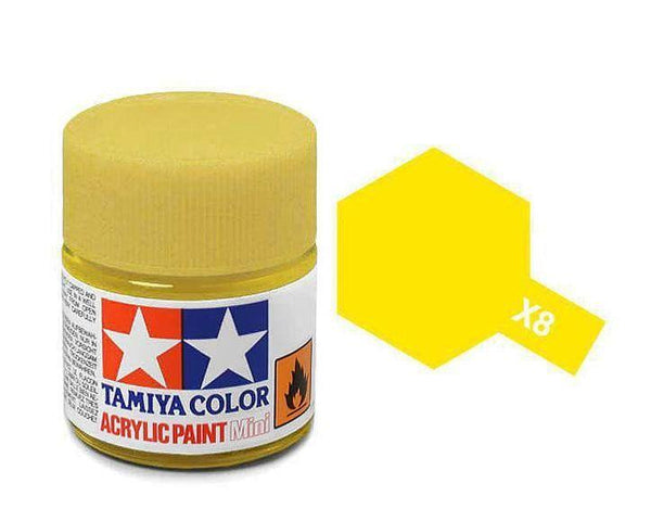 TAMIYA MINI ACRYLIC - ACRYLIC MINI X-8 LEMON YELLOW