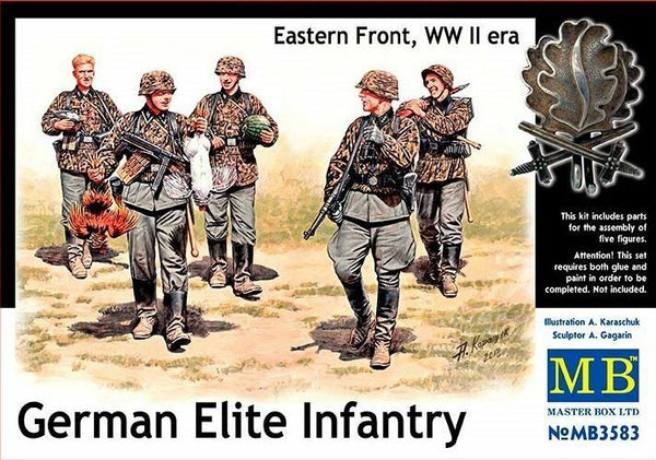 Masterbox 1:35 -German Elite Infantry Eastern Front, WWII Era, figures