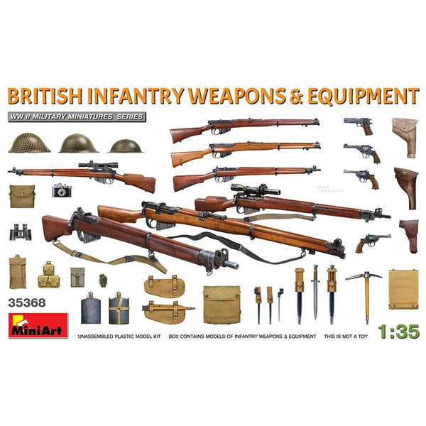 Miniart 1/35 WW2 BRITISH INFANTRY WEAPONS & EQUIPMENT