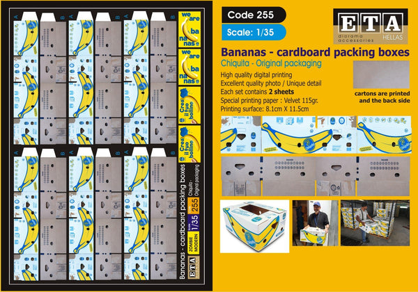 1/35 Bananas - cardboard packing boxes