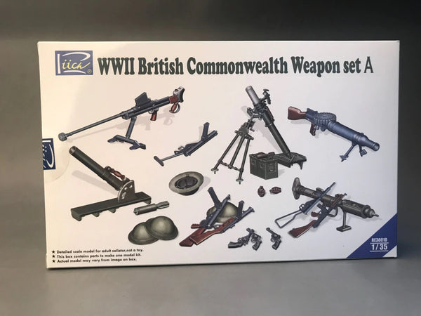 RIICH 1/35 WW2 British Commonwealth Weapon Set A