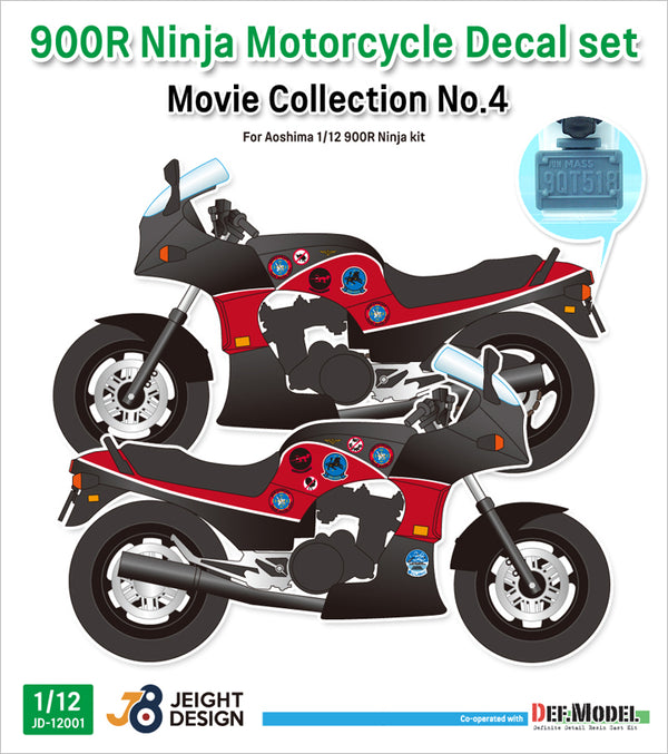 JEIGHT design 1/12 Ninja 1/12 Decal set - Movie Collection No.4