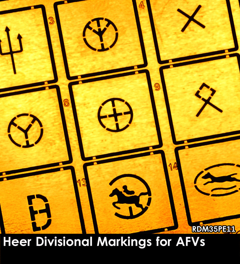 RADO WW2 Heer Divisional Markings for AFVs (STENCIL)