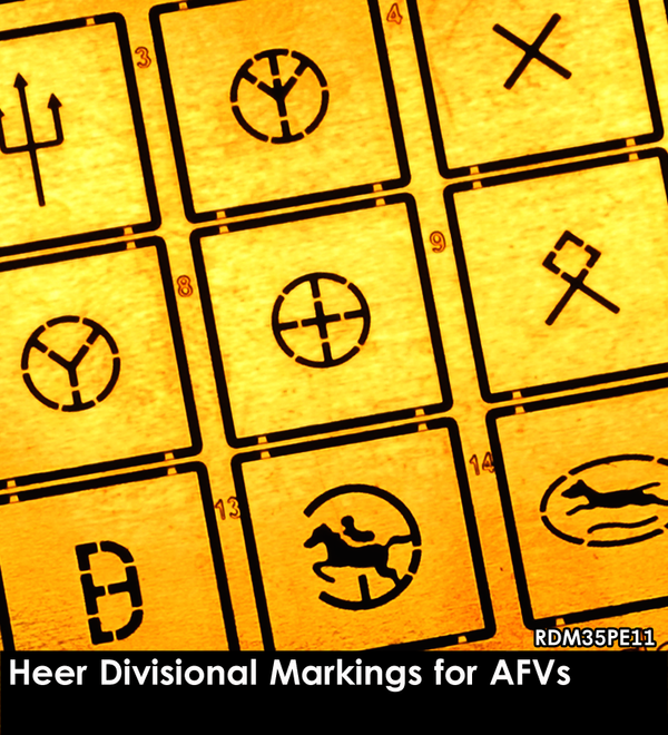 RADO WW2 Heer Divisional Markings for AFVs (STENCIL)