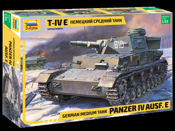 Zvezda 1/35 scale Panzer IV Ausf.E WW2 German tank