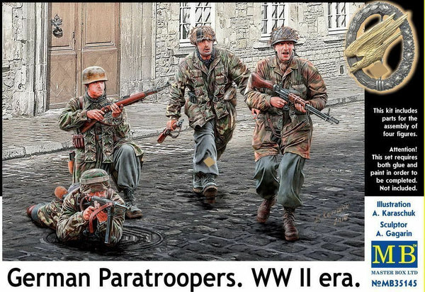 1/35 Scale model kit ?German Paratroopers. WW II era?