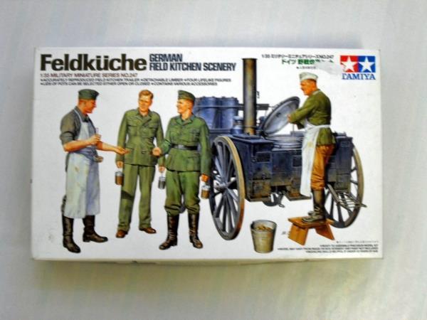 Tamiya 1/35 scale WW2 German Field Kitchen diorama model kit