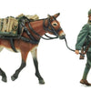 1/35 scale WW1 ITALIAN INFANTRYMAN WITH MULE (2 fig. and mule + photoetched parts)
