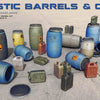 Miniart 1:35 Plastic Barrels & Cans