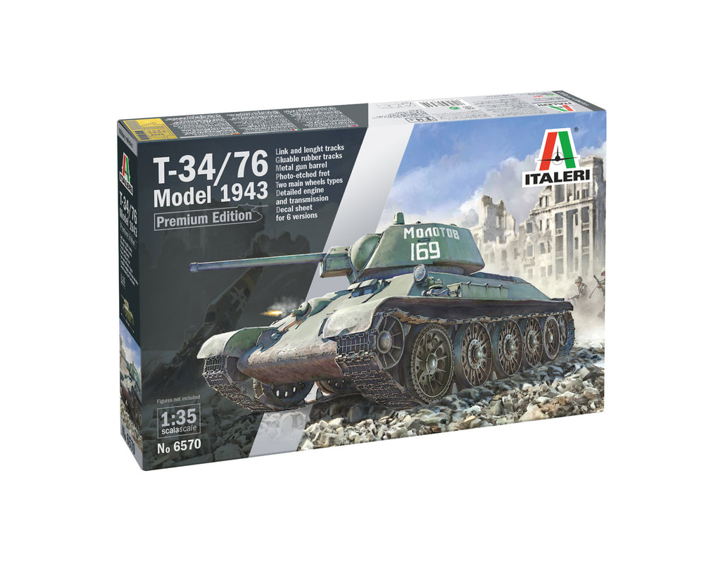 Italeri 1/35 WW2 Russian T-34/76 Mod. 43 tank
