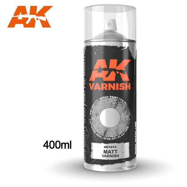 AK interactive spray can Matt Varnish 400ml (((SOLD to U.K. ONLY)))