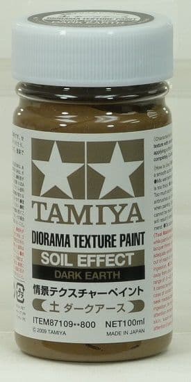 Tamiya 100ml TEXTURE PAINT SOIL DARK EARTH