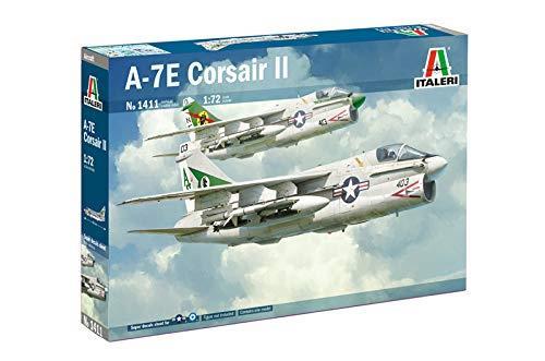 Italeri 1411 A-7E Corsair II Model Kit Plane Plastic Scale 1:72