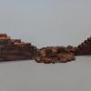 1/35 scale Brick garden wall Straight destroyed