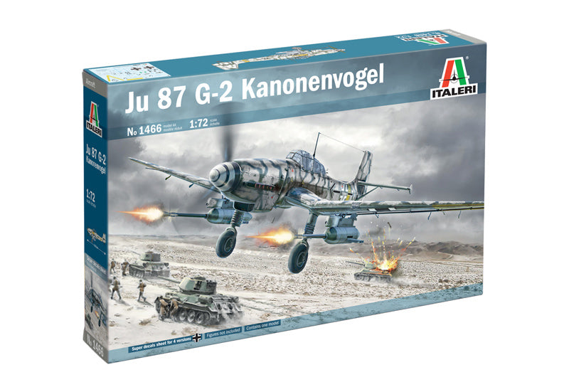 Italeri 1/72 WW2 German JU-87G-2 KANONENVOGEL aircraft model kit