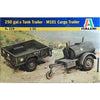 ITALERI 1/35 MILITARY 250 GAL.S TANK TRAILER and M101 car