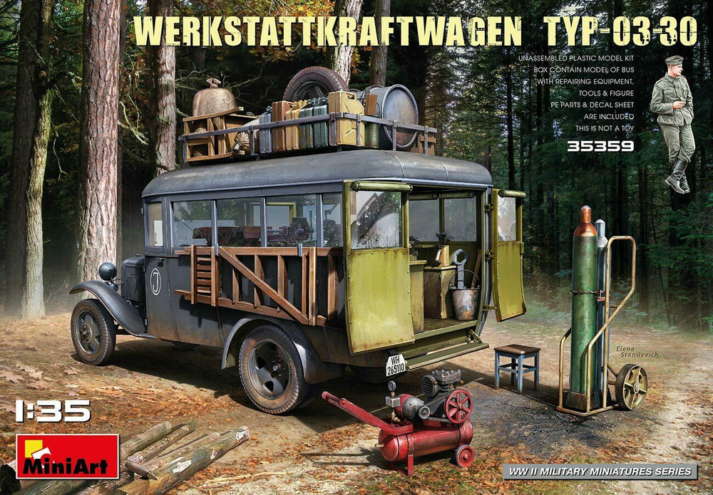 Miniart 1/35 scale WW2 German WERKSTATTKRAFTWAGEN TYP-03-30