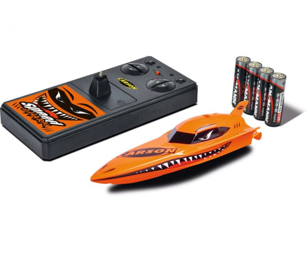 CARSON Radio Control mini Speed boat Shark Nano 2.0 2.4G 100% RTR orange