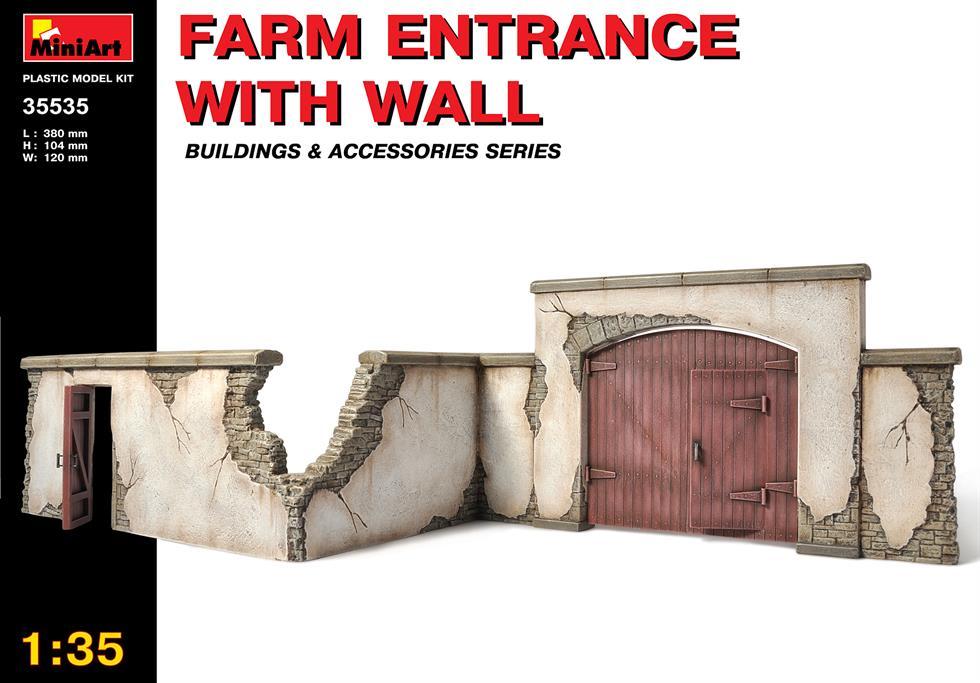Miniart 1:35 Farm Entrance with Wall