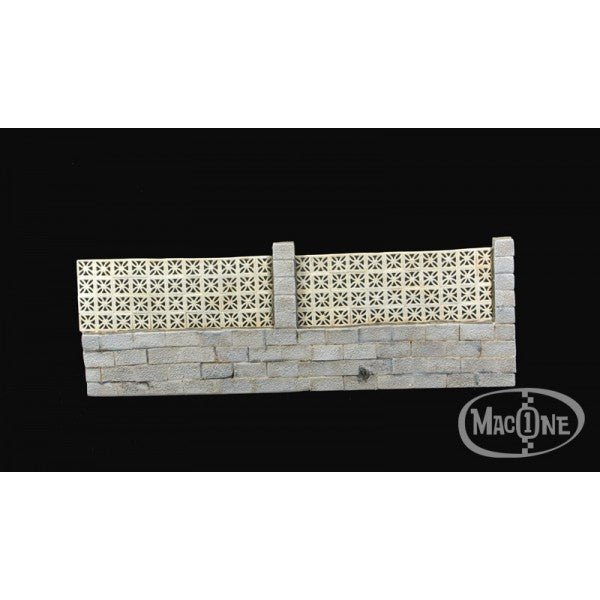 MacOne 1/35 scale resin model kit Cinder blocks wall type #2