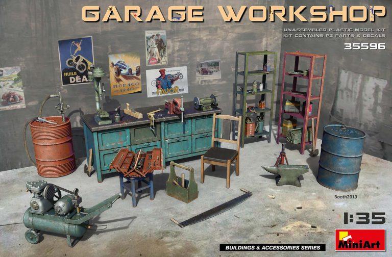 Miniart 1/35 scale Garage workshop