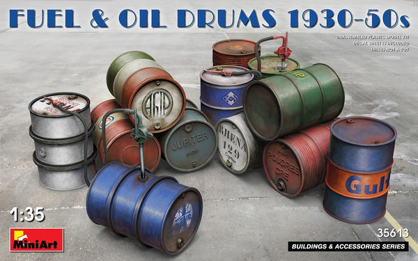 miniart 1/35 scale FUEL & OIL DRUMS 1930-50s